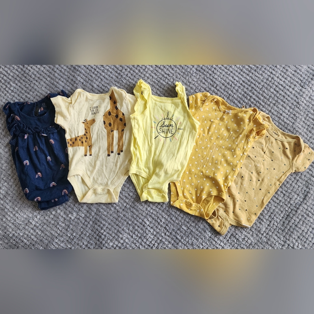 Yellow Kids One Piece Set